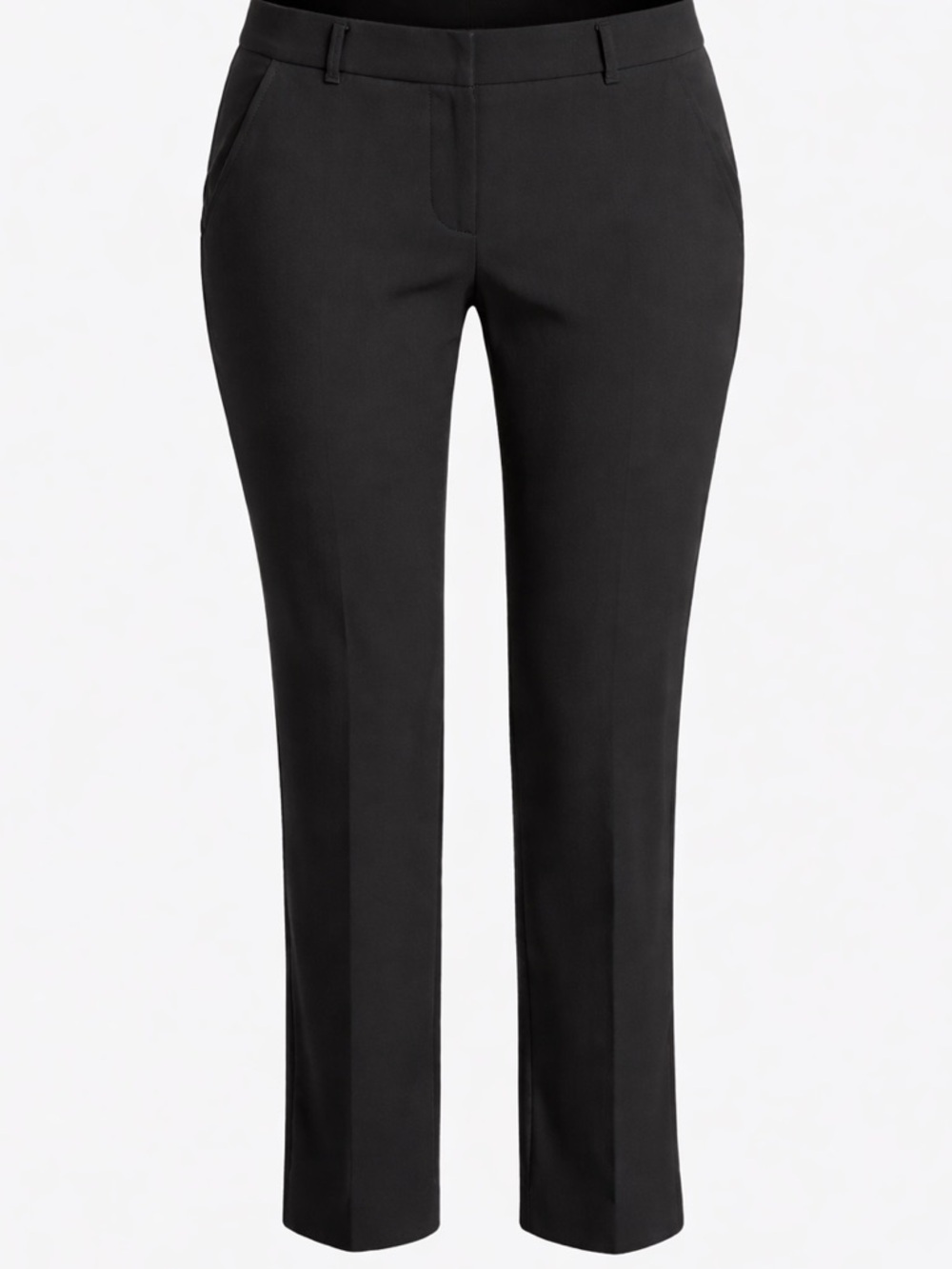 White House Black Market Black Comfort Stretch Capri Pants 10S Slim Career Work
